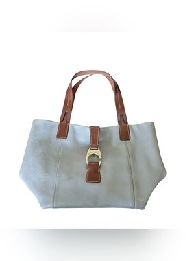 Dooney & Bourke Derby East/West Putty Leather Tote Bag